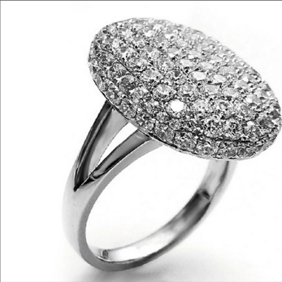 NEW TWILIGHT BELLA SILVER DIAMOND ENGAGEMENT RING - Picture 6 of 8